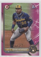 2022 Bowman Prospects Fuchsia Border 48/299 Branlyn Jaraba #BP-15 n0c