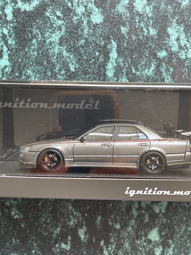 1:43 IGNITION Nissan Skyline 25GT Turbo ER34 GUN METALLIC 🩶 🔥🖤 Limited RARE - Picture 4 of 14