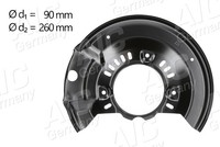 Spritzblech Ankerblech Vorderachse Links FÜR Toyota Yaris ( P1 ) - AIC 58105