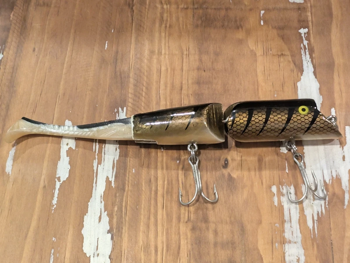 Leurre De Pêche Vintage Fred Arbogast A.C. Plug En Bois - 9 Pouces, Articulé, Modèle 3030-501
