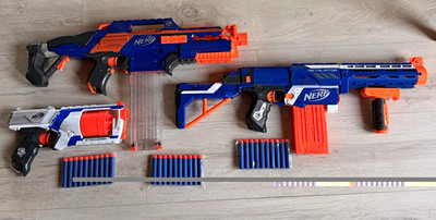 NERF N-Strike Elite SUPERSET! Rapidstrike, Strongarm, Retaliator + Neue Pfeile!