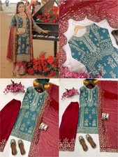 Designer Indian Pakistani top plazzo Bollywood Dress Party Wear Suit wedding