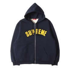 Supreme Hoodie Navy Blue Size: XL 24AW Arch Logo Thermal Zip Used BEEG-0