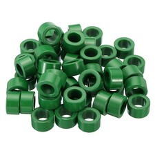 50 x Ferrite Toroid Core 0.9" OD 0.6" ID 0.5" H Ferrite Rings Transformer Green
