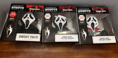 Handmade by Robots Ghost Face Vinyl Figures Lot of 3 Knit Series Collectibles