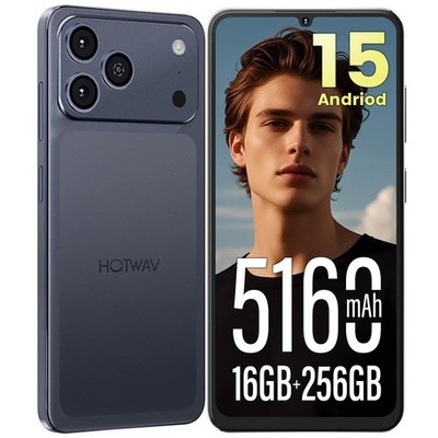 HOTWAV A17 Pro Max 6,75'' Handy 16GB+256GB 5160mAh Ohne Vertrag Smartphone GPS