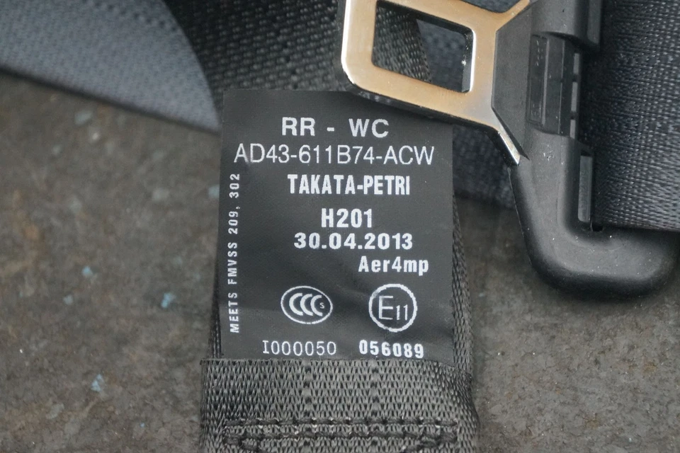 Retractor de cinturón de seguridad trasero izquierdo o derecho AD43-611B74-ACW Aston Martin Rapide S 14 Foto 3 de 3