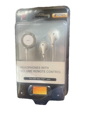 Playtech Headphones w/ Volume Remote Control for Sony PSP New