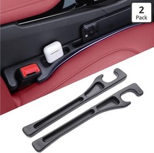 Car Seat Gap Filler, 2-Pack No-Drop Seat Side Gap Seam Filler Organizer with...