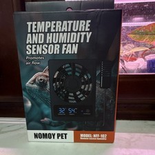 NOMOY PET NFF-102 Temperature Humidity Sensor Fan for Reptile Tanks