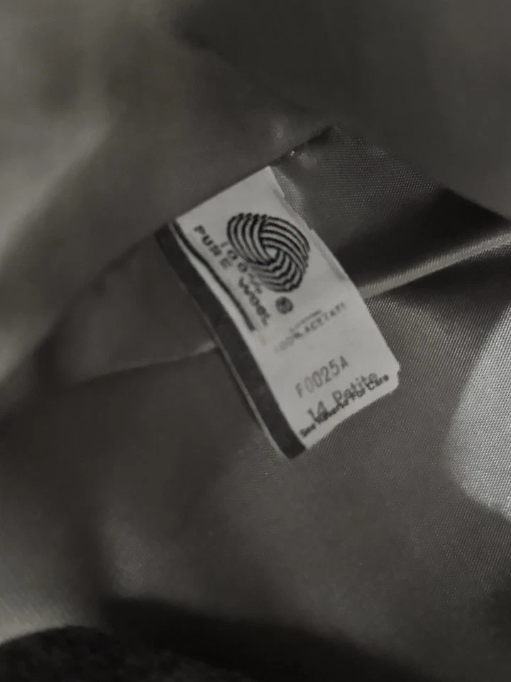 Blazer Korets Vintage Mezcla Lana Gris 14 Mujer Botón Único Foto 4 de 4