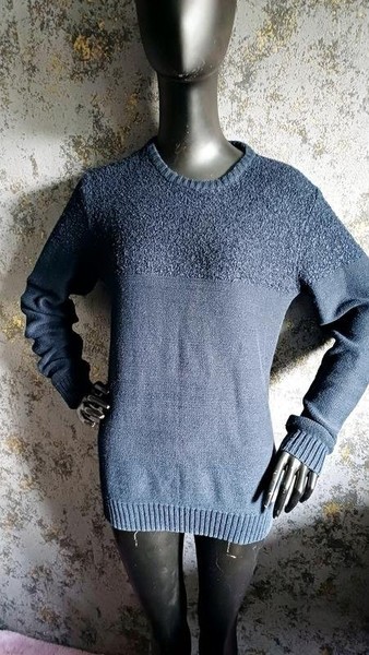 Men Diesel Sweater Navy Cotton 38 / M / 46