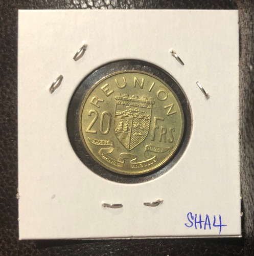 Moneda de bronce de aluminio de 20 francos Reunión 1964(a) sin circular-KM11-DE COLECCIÓN=750.000 - Imagen 4 de 4
