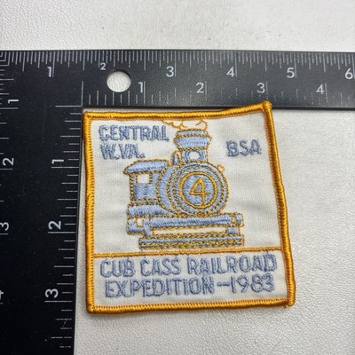 Vtg 1983 BSA Central West Virginia CUB CASS RAILROAD EXPEDITION Patch 591A