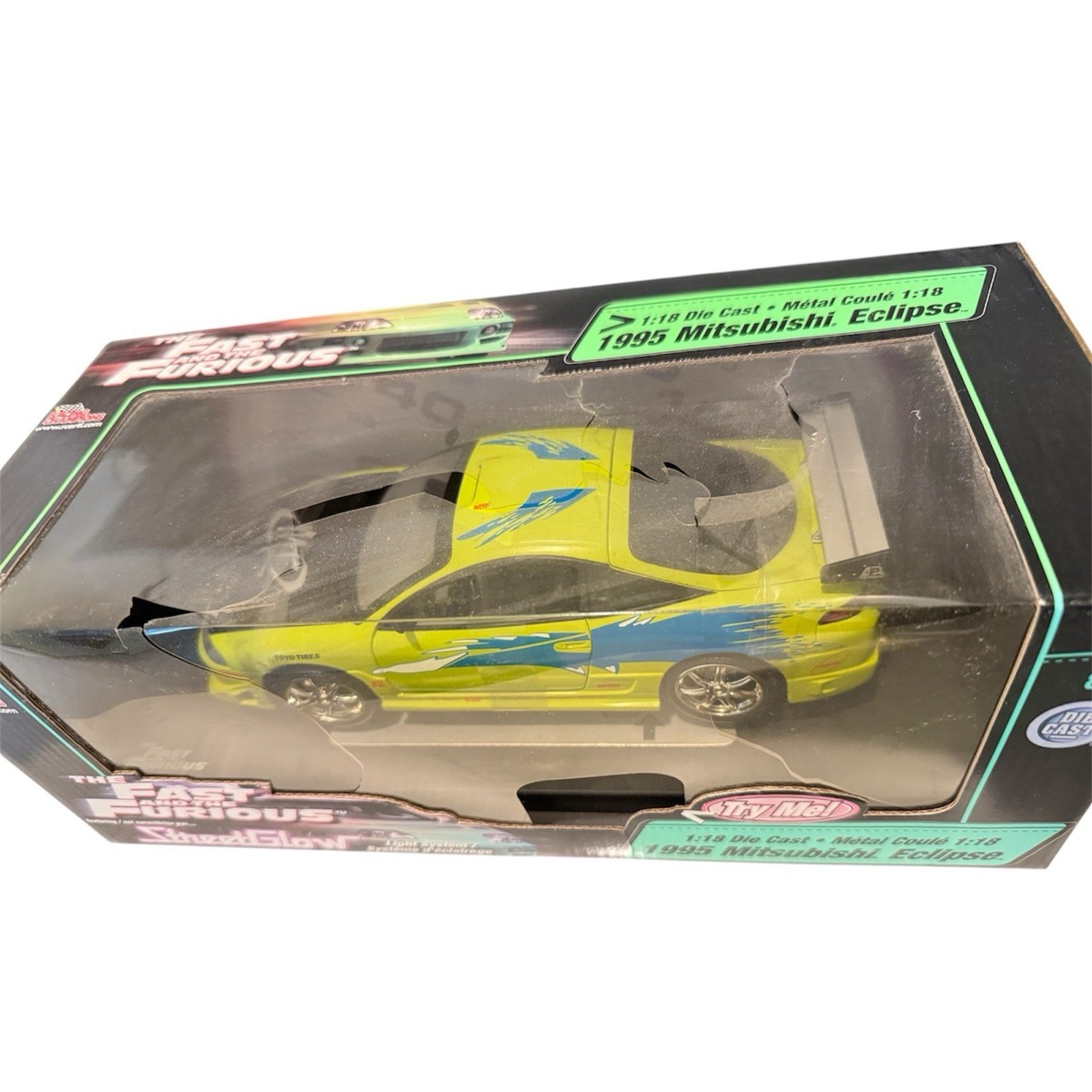 RARE Fast Furious StreetGlow 1995 Mitsubishi Eclipse ERTL Racing