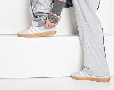 Gazelle Indoor Grey Cloud White Gold Metallic 10 / Gray