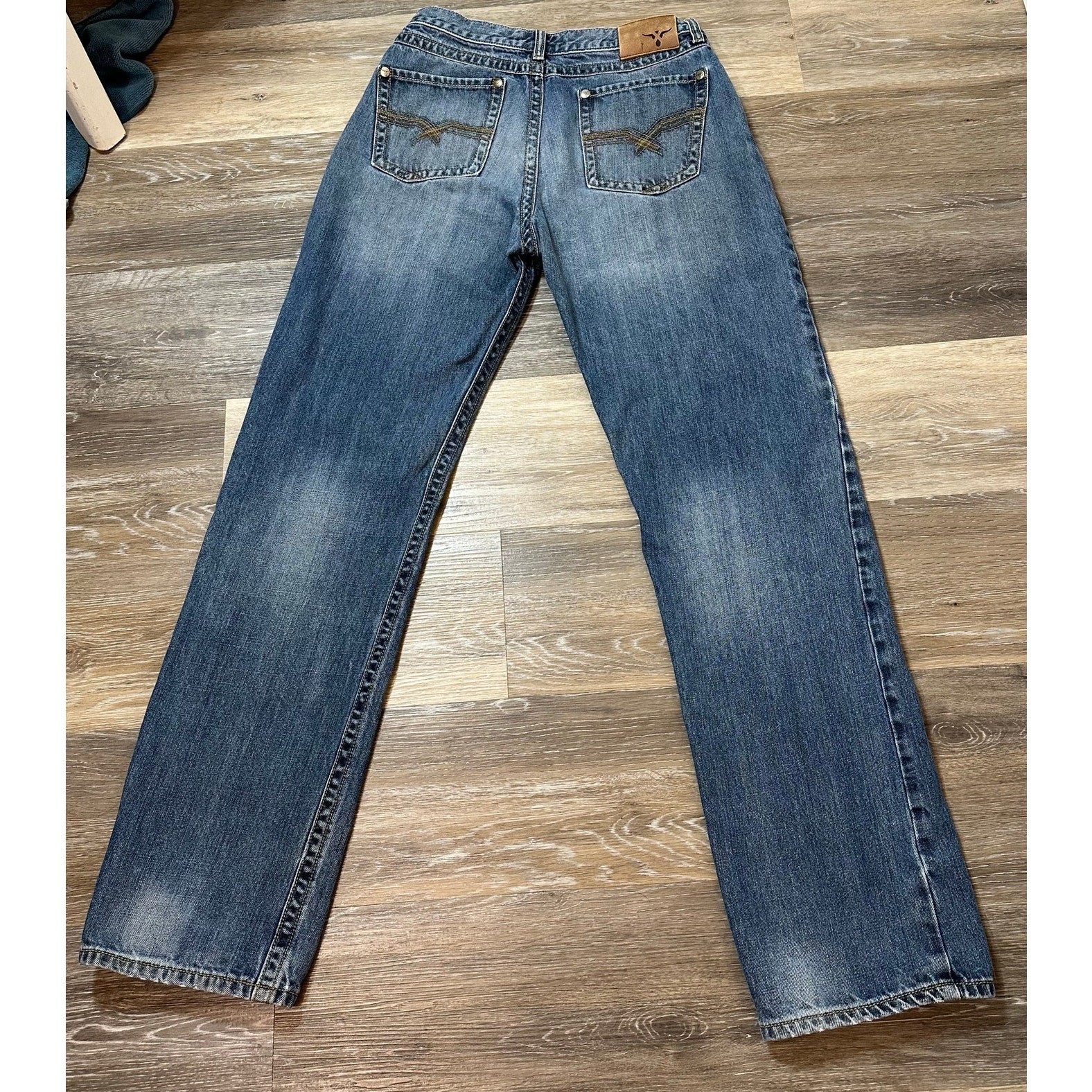 &rsquo;s Mid-rise Straight Leg Blue