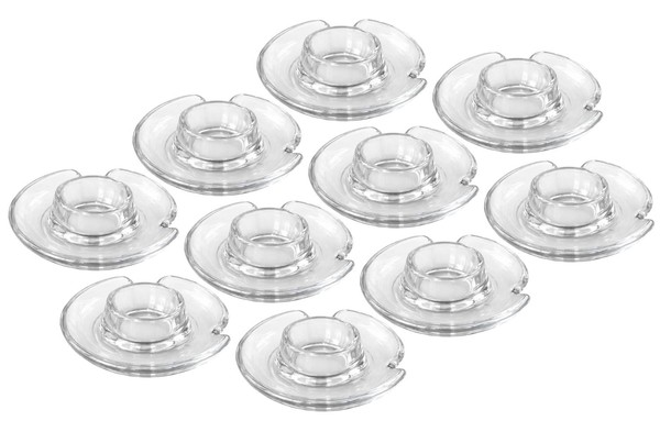 10Er SET Metaltex 252900000 Eierbecher Aus Glas Mit LöFfelablage, Ø 10,8 Cm-image