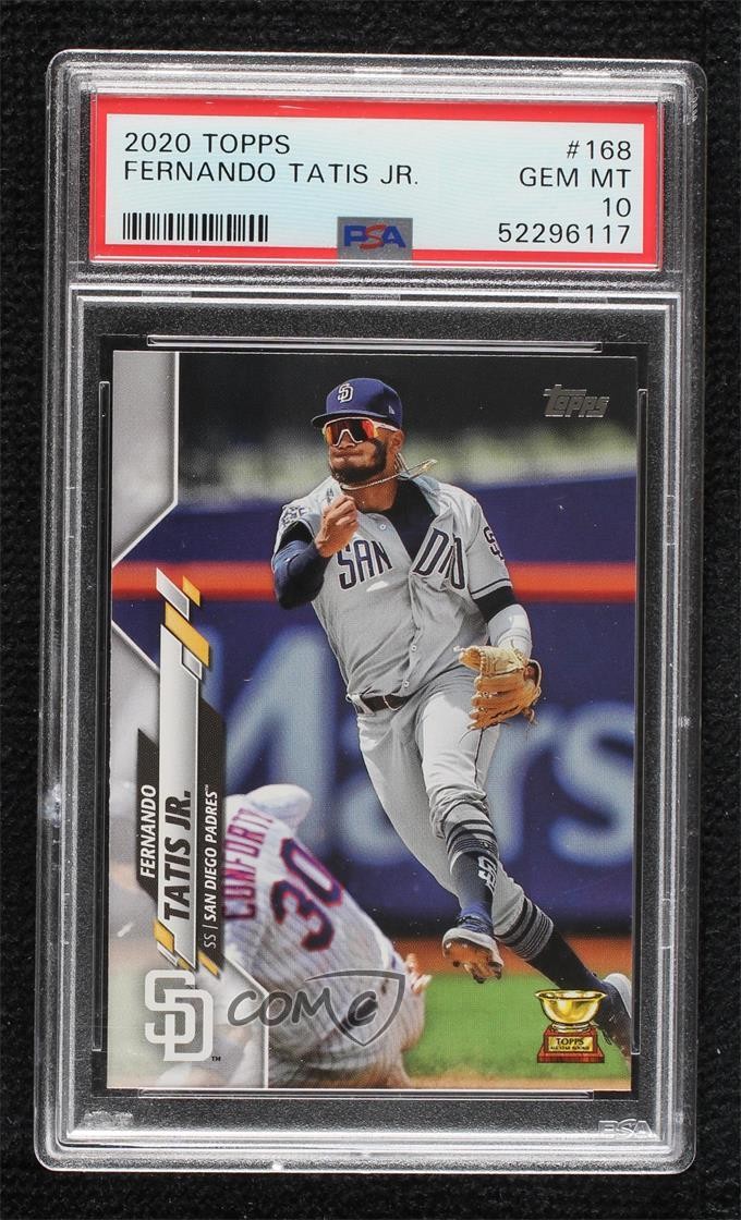 2020 Topps Fernando Tatis Jr (Fielding) #168 PSA 10 GEM MT x0o
