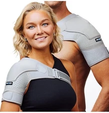 SHOULDER BRACE ROTATOR CUFF PAIN RELIEF SUPPORT ADJUSTABLE BELT SLEEVE SPRAINS