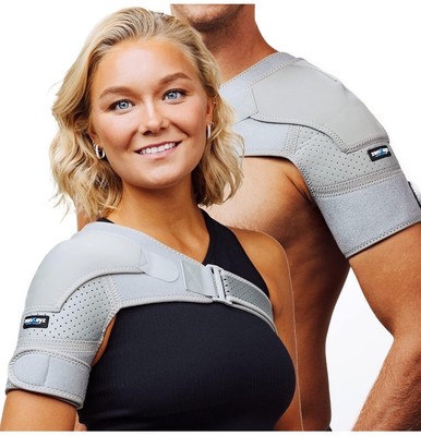 SHOULDER BRACE ROTATOR CUFF PAIN RELIEF SUPPORT ADJUSTABLE BELT SLEEVE SPRAINS