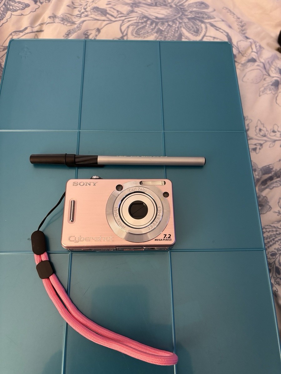 Sony CyberShot DSC-W55-PINK RETRO Y2K Dig Camera-SD Card-Charger