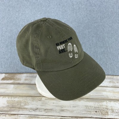 Simms Fishing Hat Mens OSFM Olive Green Be Where Your Feet Are Snapback Cap