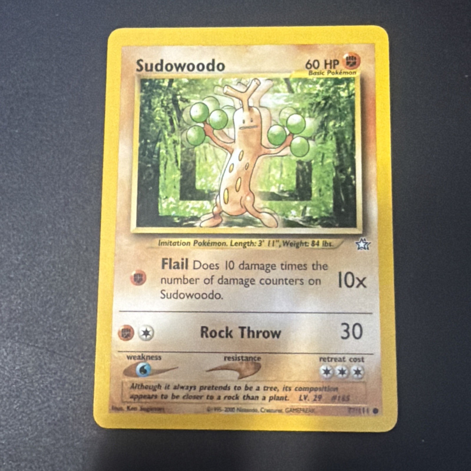 Sudowoodo - 77/111 Neo Genesis - Pokémon TCG - 2000 Near Mint