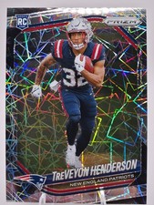 TREVEYON HENDERSON 2025 PANINI PRIZM ROOKIE LAZER PATRIOTS B RC Q4305