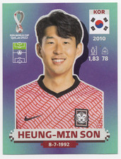 #KOR19 Son Heung-min Panini FIFA World Cup Qatar 2022 BORDERLESS Edition Sticker