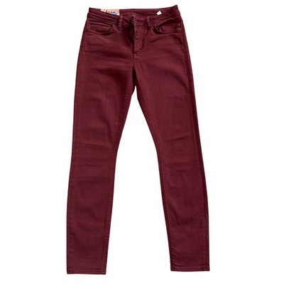 Rare Acne Studios Selvedged BlaKonst Floragatan13 Burgundy Red Pants 27x26 BB04