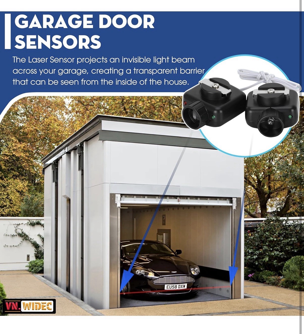 Upgraded 2 Pack for Linear Garage Door Sensor Replacement, for Linear Garage ...