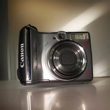 Canon PowerShot A560 7.1MP Digital Camera - Silver - TESTED  WORKING