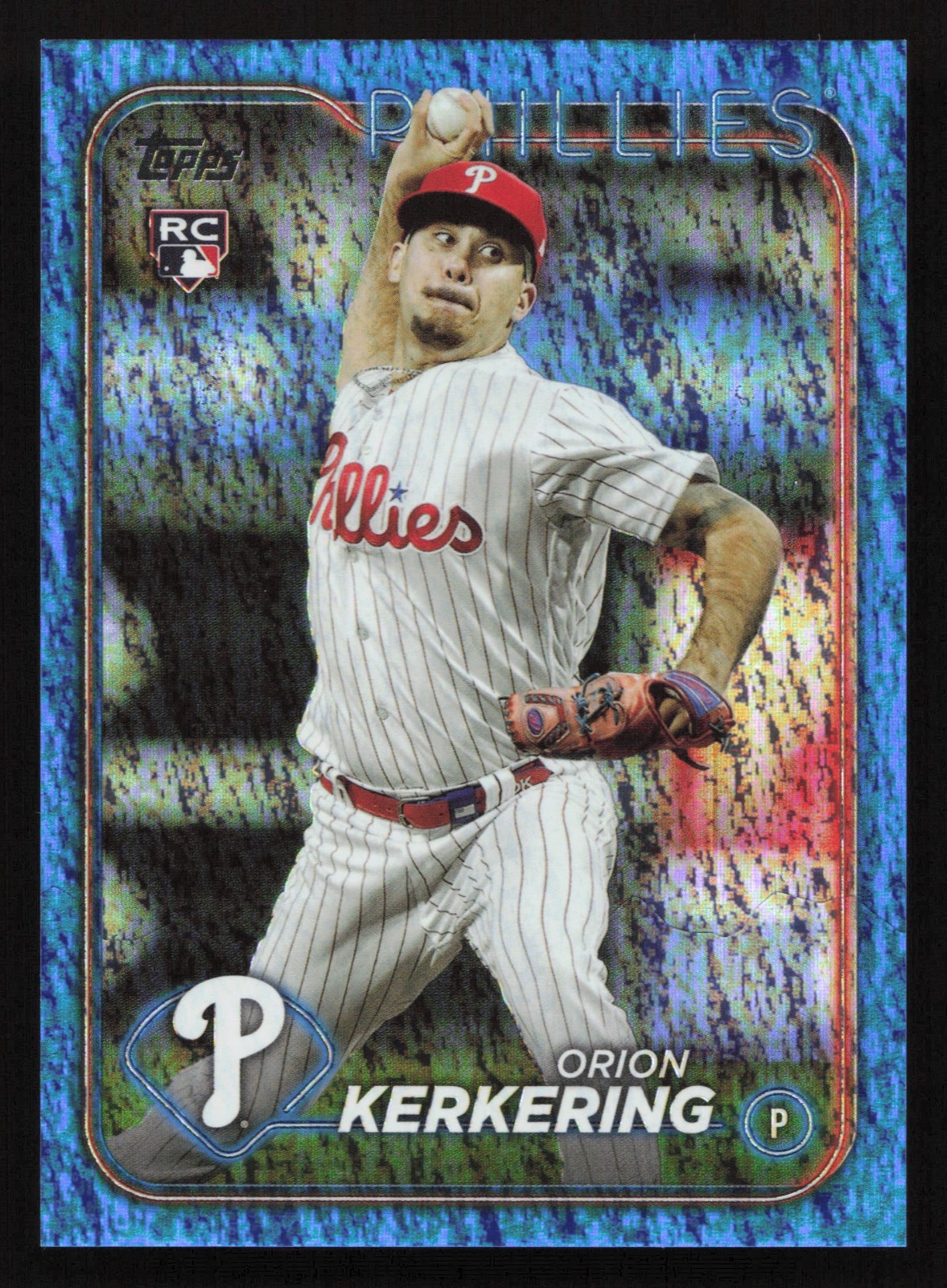 2024 Topps #520 Orion Kerkering RC BLUE FOIL /999 Parallel Rookie Card