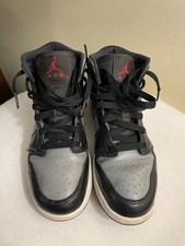 Air Jordan 1 Mid GS  Shadow  Black Grey Size 5.5 Y/7W 554725-096