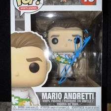 Mario Andretti Autographed Funko Pop 10 Formula 1 Legend AU Signed