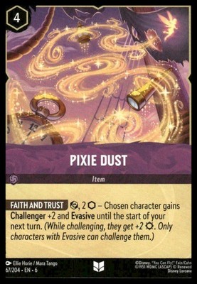 Pixie Dust 67/204 Uncommon Azurite Sea Lorcana Near Mint