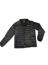 Patagonia Kids Down Sweater Jacket XXL 16-18 Black Puffer Lightweight Full Zip