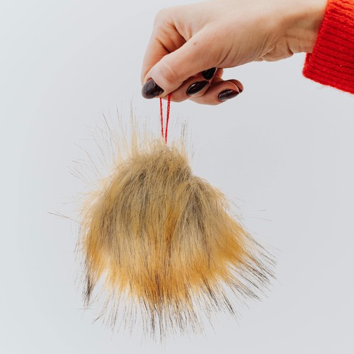 Pompones peludos de bola de imitación para sombreros hechos a mano esponjosos - Imagen 2 de 12