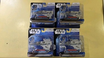 Micro Galaxy Squadron E Wing Battle Damaged Good Condition
