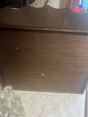Vintage Wooden Spice Cabinet Apothecary Wall and Stand Brown - Picture 5 of 5