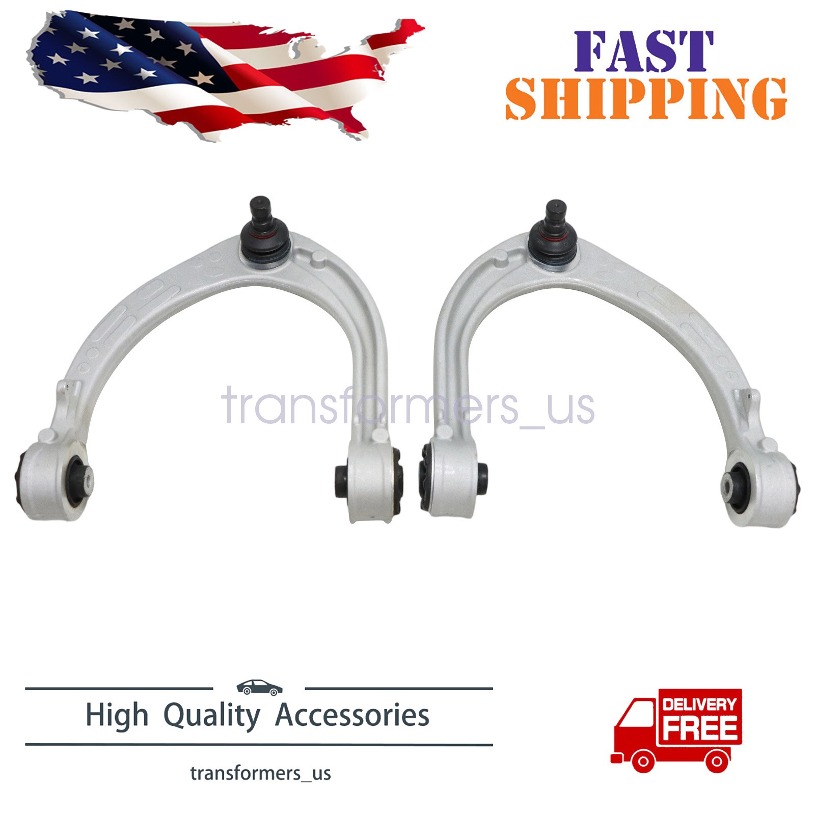 2*Front Upper Control Arm & Ball Joint Assembly For Land Rover Range Rover 13-23