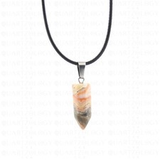 Crazy Mexican Agate Hexagon Necklace Natural Quartz Pendant Crystal Healing UK