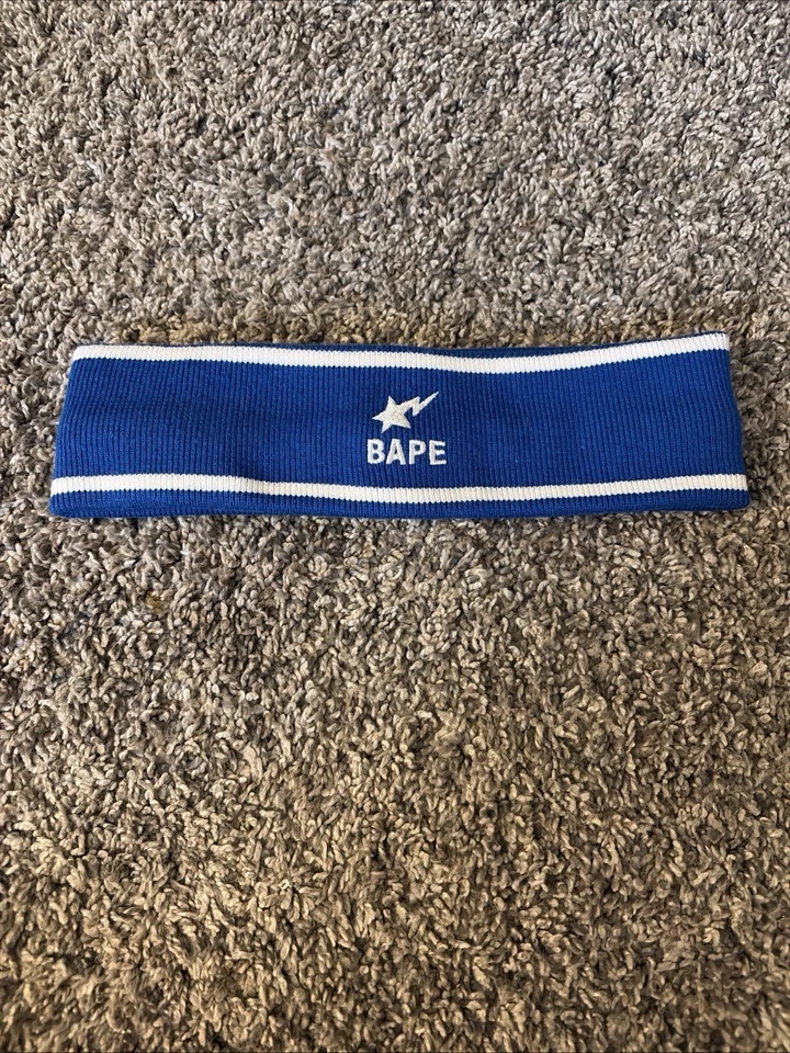 Juego de 2 diademas A Bathing Ape en rojo y azul más bolsa antipolvo Foto 4 de 4