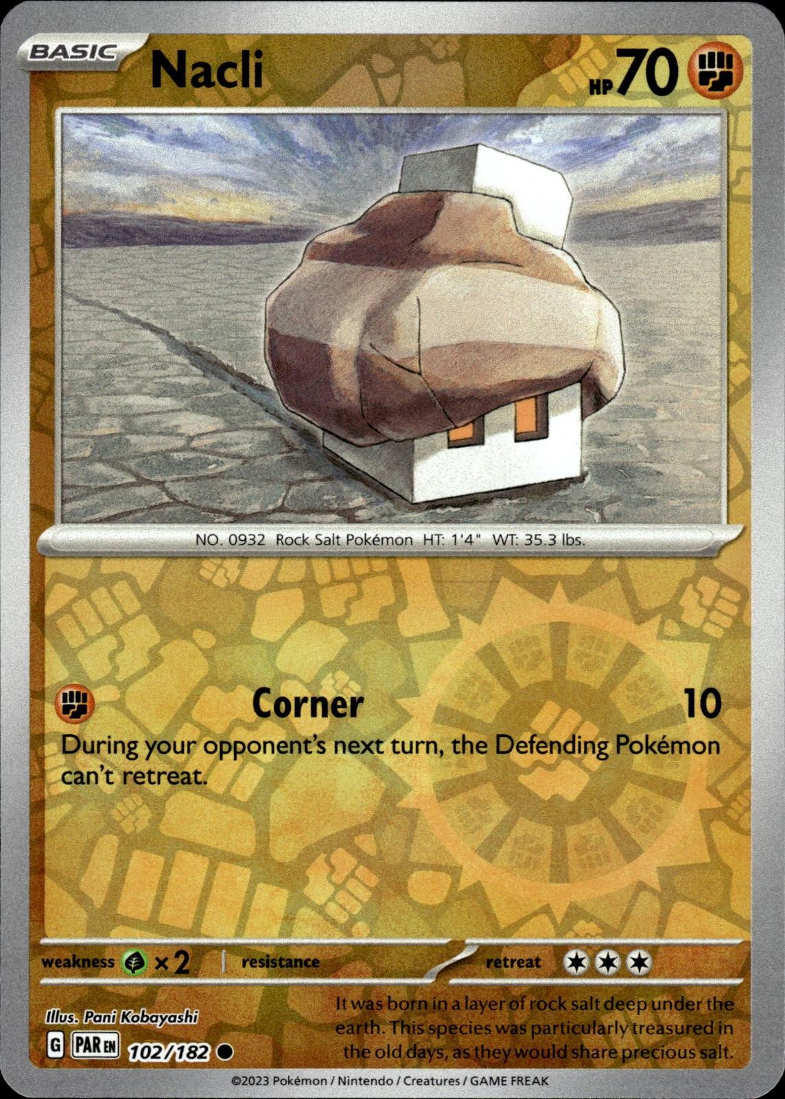 NACLI 102/182 COMMON PARADOX RIFT POKEMON REVERSE HOLO NM