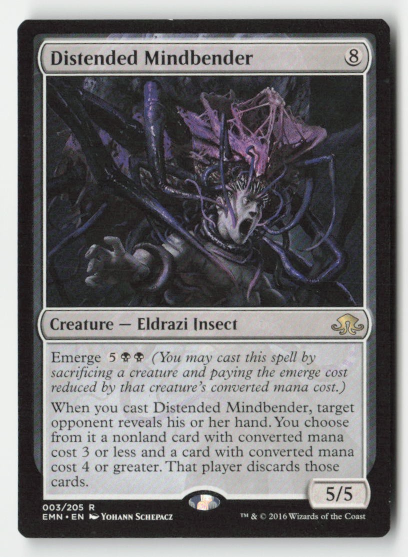 Distended Mindbender 3 Rare Eldritch Moon Magic: The Gathering Near Mint