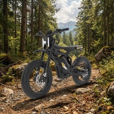 2000W 48V 25AH Electric Dirt Bike 37MPH Off-Road E-Mountain Bike for Adults