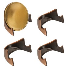 Coin Display Stands, 4Pcs Mini Coin Easel Presentation Holder, Red Copper