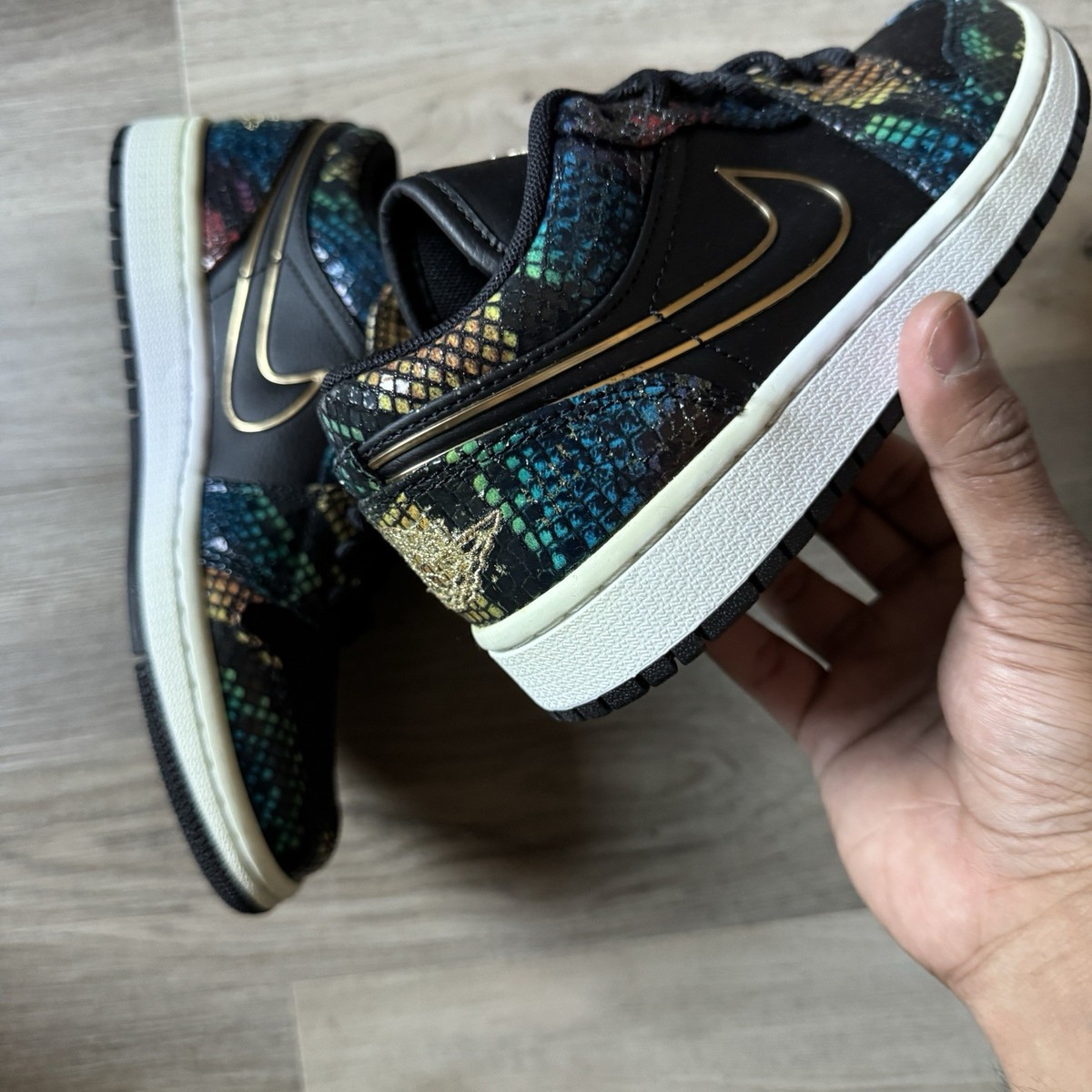 Air Jordan Air Jordan 1 Low 'Multi Snakeskin' CW5580-001 Women's