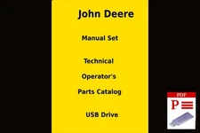 John Deere 450C Crawler Technical Operator & Parts Manuals See Description USB